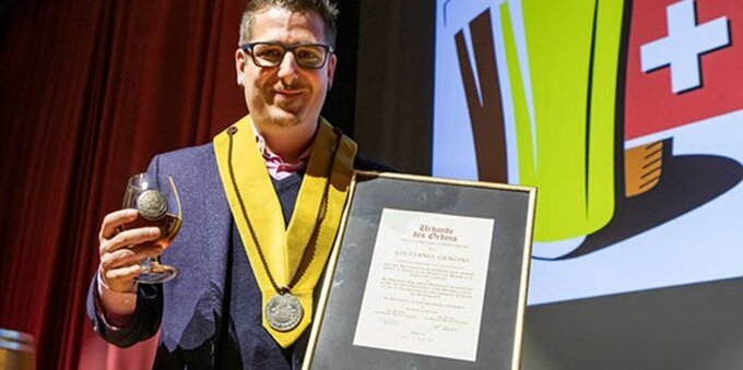 Il ticinese Giuliano Genoni è stato insignito dell'Ordine della birra d'oro