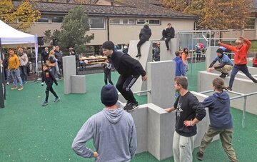 Grigioni, nuova area outdoor a Coira per gli amanti del parkour