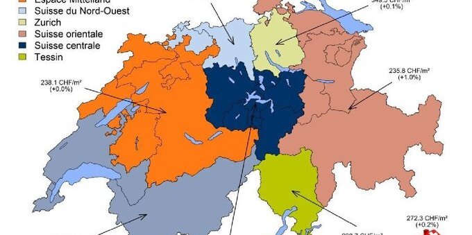 Cresce l'affitto degli appartamenti a maggio. Incrementi generalizzati, tranne in Ticino