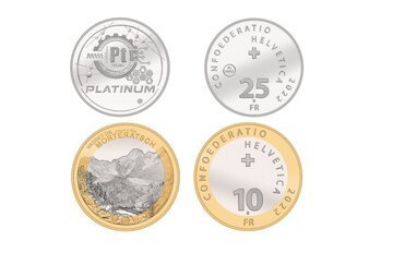 Curiosità numismatica: in arrivo Platinum e Ghiacciaio del Morteratsch