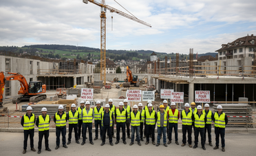 Tensioni nel settore edile nel Canton Vaud: sciopero dei muratori