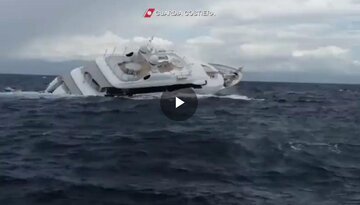 VIDEO Superyacht da 8 milioni affonda al largo delle coste italiane