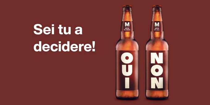 Migros trasforma il referendum sulla vendita di alcolici in una trovata di marketing