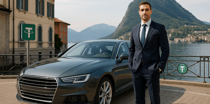 Acquisto di un'auto in USDt a Lugano: il futuro della finanza