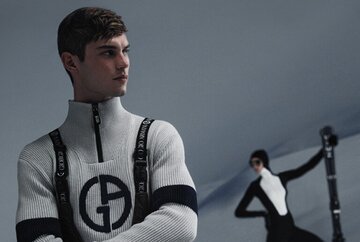 Giorgio Armani sceglie St. Moritz per la presentazione della collezione Neve autunno-inverno 2022/23