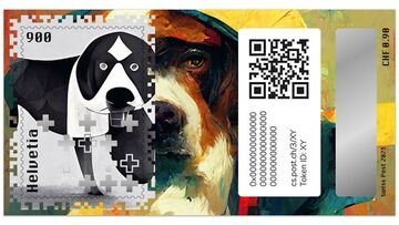 Svelati i primi Swiss Crypto Stamp 3.0: cani San Bernardo protagonisti dei cripto-francobolli della Posta