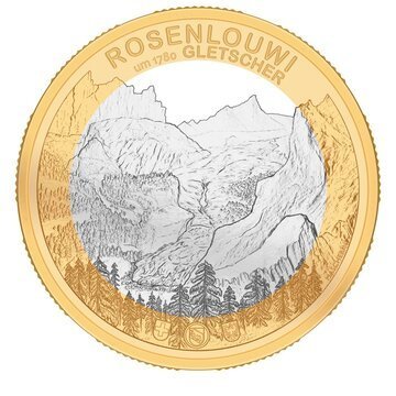 Numismatica: in arrivo la nuova moneta bimetallica commemorativa Ghiacciaio di Rosenlaui