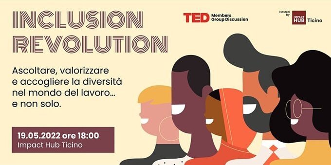 Come valorizzare la diversità nel mondo del lavoro? Se ne parla il 19.5 all'Impact Hub Ticino