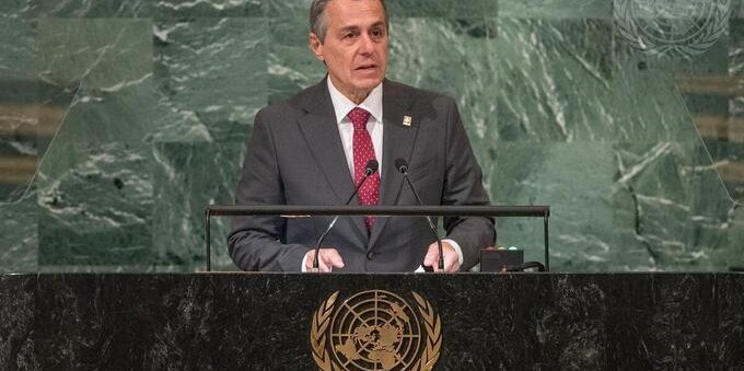 Ignazio Cassis all'Assemblea generale dell'ONU: «impegniamoci per una risoluzione pacifica del conflitto»