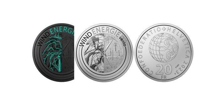Energia eolica: un set di monete dedicato alla sostenibilità