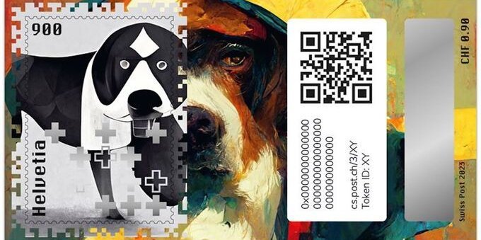 Svelati i primi Swiss Crypto Stamp 3.0: cani San Bernardo protagonisti dei cripto-francobolli della Posta