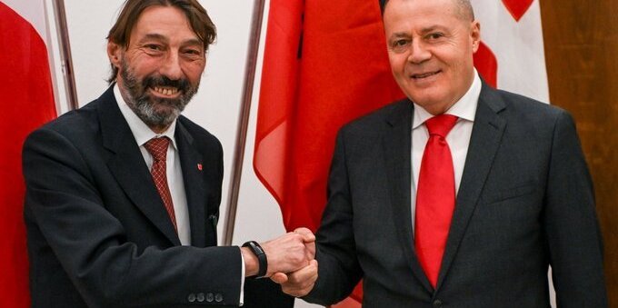 Ricevuto al municipio di Lugano il nuovo Ambasciatore di Albania in Svizzera